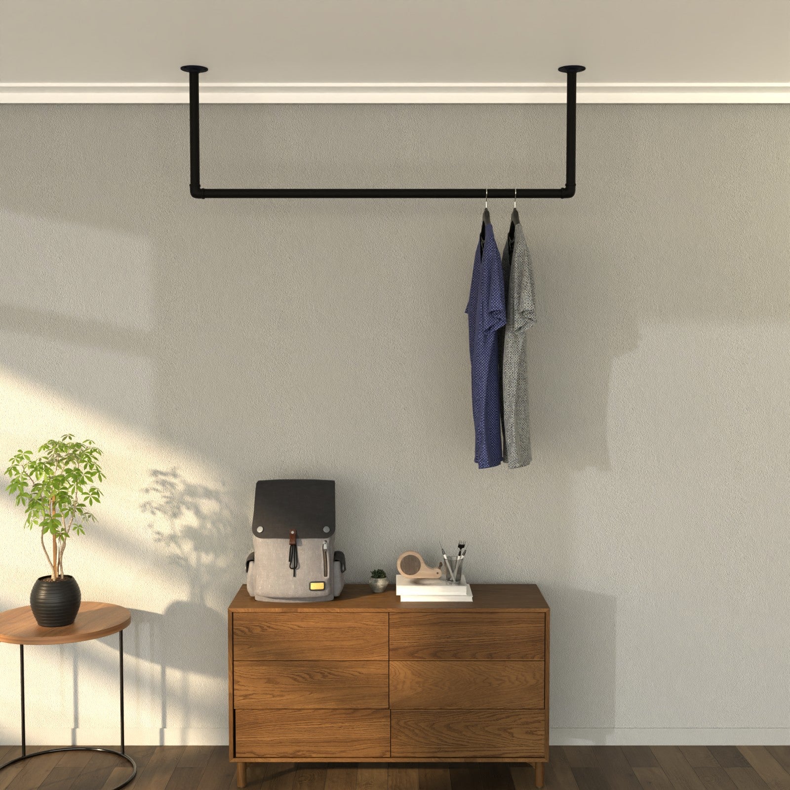 CelestRack Clothes Rack - Revolutionary Ceiling-Mounted Storage Design ...