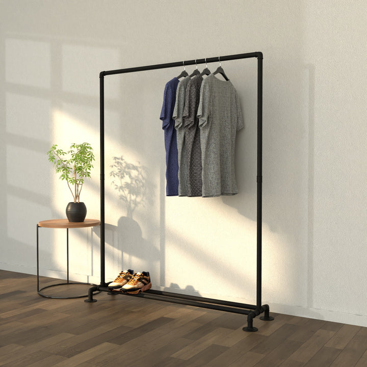 StandSvelte free-standing clothes rail with a sleek, modern silhouette.