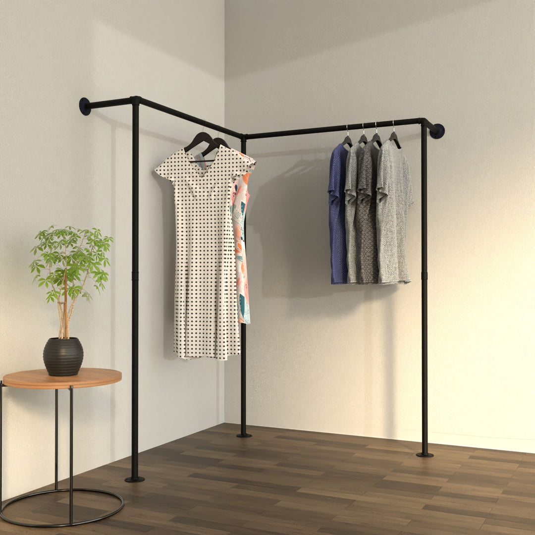 NookRise corner wall-mounted rack, optimizing and elevating corner spaces.