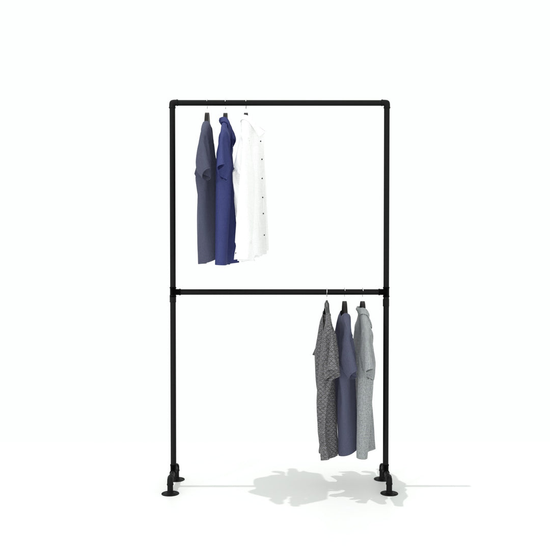 Standique free-standing clothes rail with a clean, contemporary design.