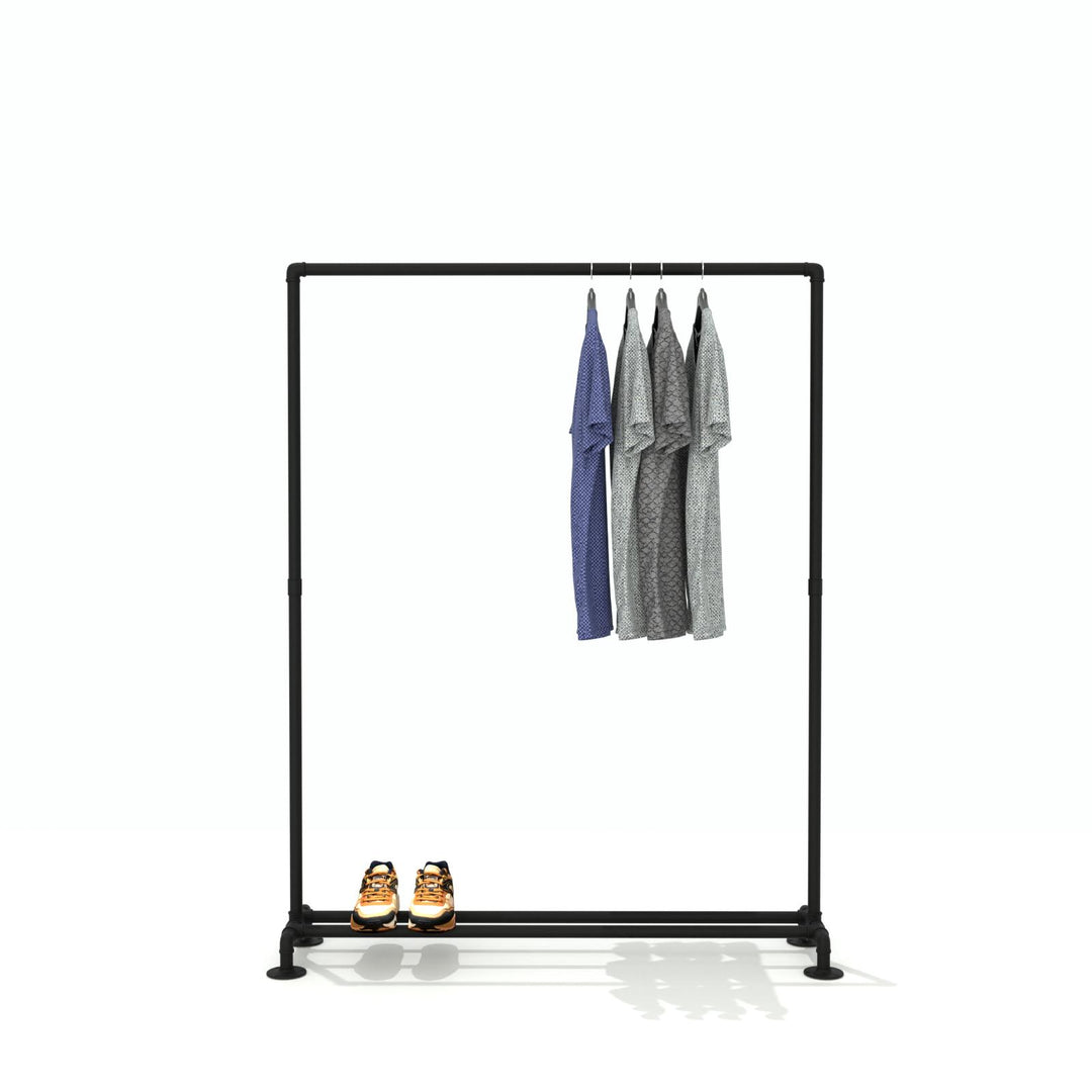 StandSvelte free-standing clothes rail with a sleek, modern silhouette.