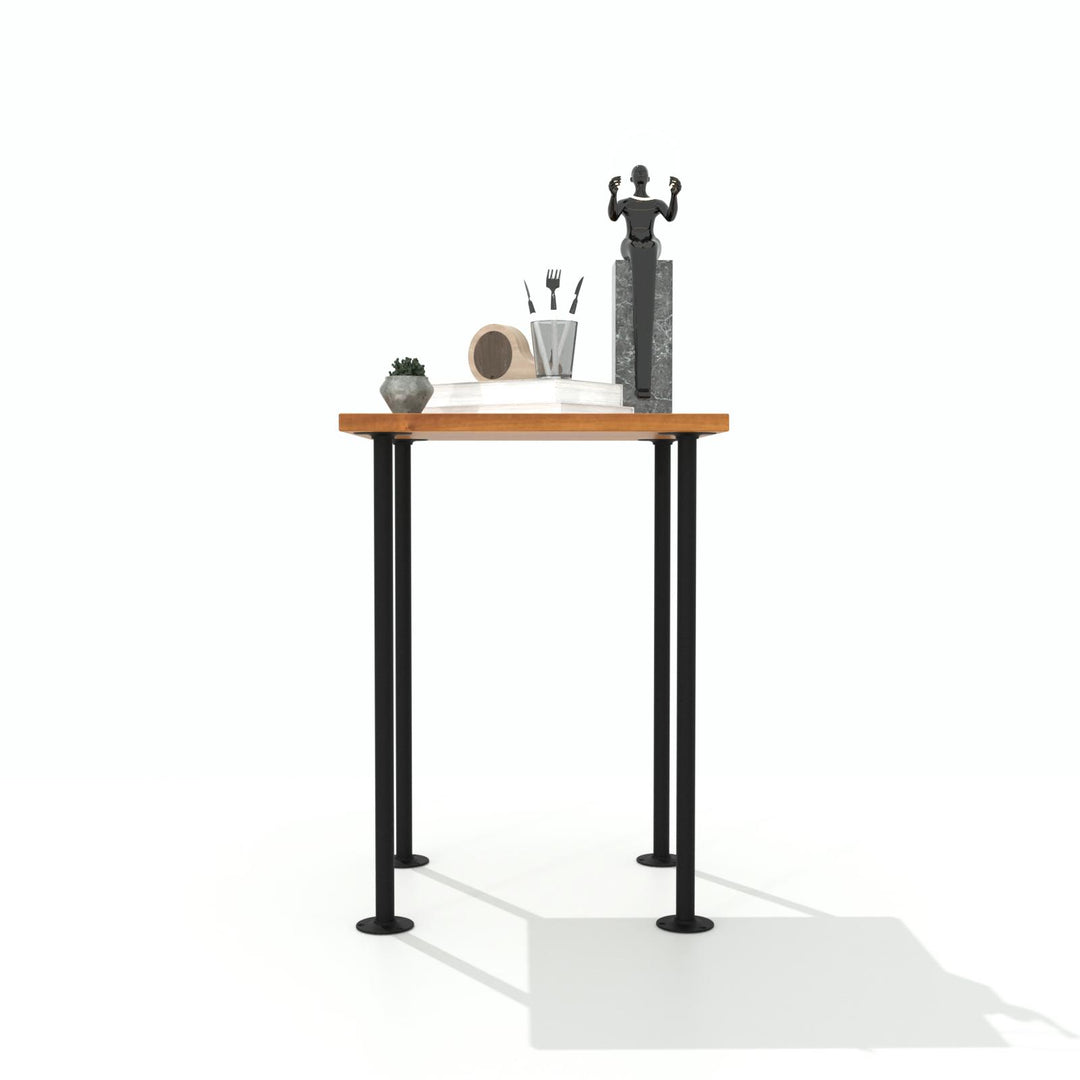 et of 4 PipePillars table legs crafted from sturdy pipes, showcasing industrial design.