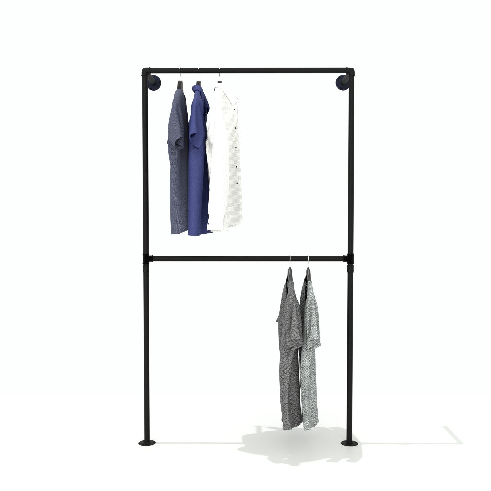 TwinWall The Dual Rail Wall Mounted Clothes Rack for the Modern Home