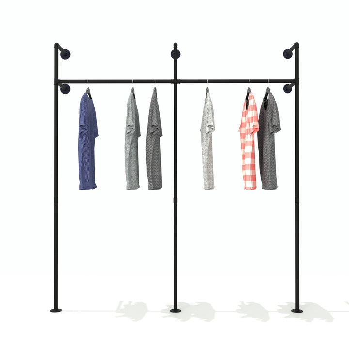 Wallish wall-mounted clothes rack with a minimalist, stylish design.