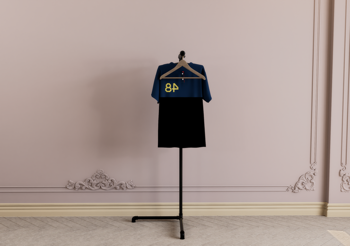 Angled Freestanding Clothes Rack (D109)