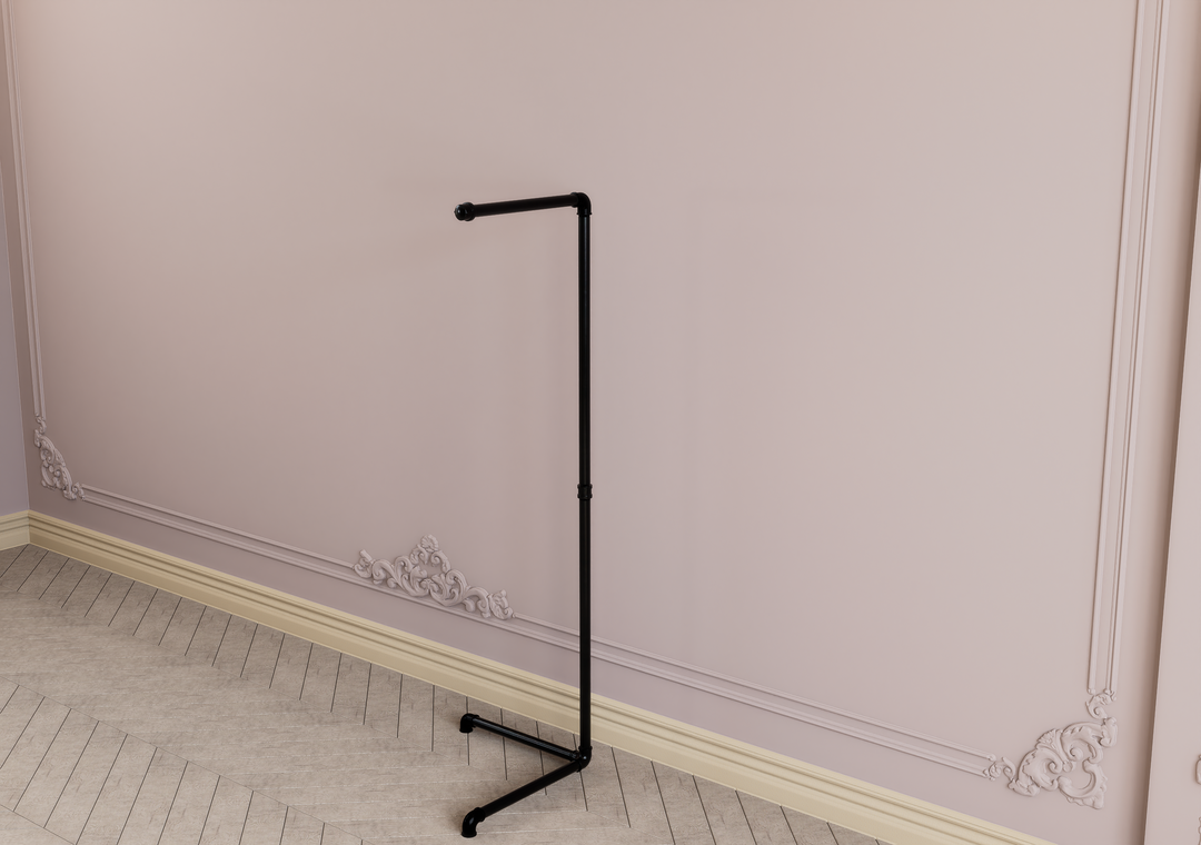 Angled Freestanding Clothes Rack (D109)