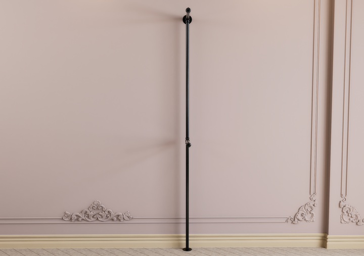 Minimalist Black Pipe Clothes Rack With Dual Hanging Arms (D23)