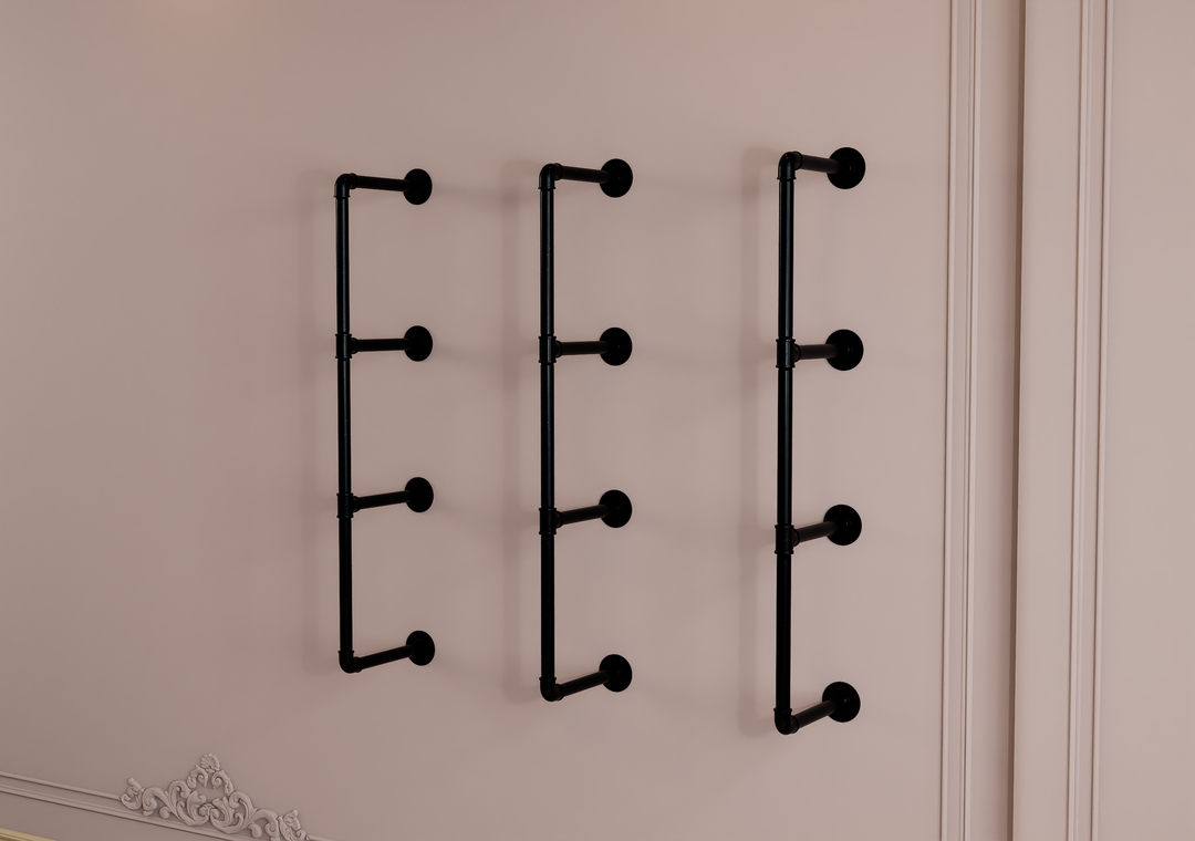4-Tier Industrial Shelving Brackets Set of 3 (182)