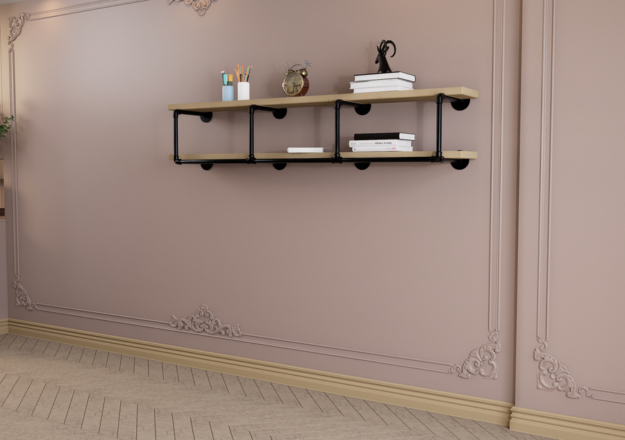 Rustic Quad Box Shelf Bracket (2259)