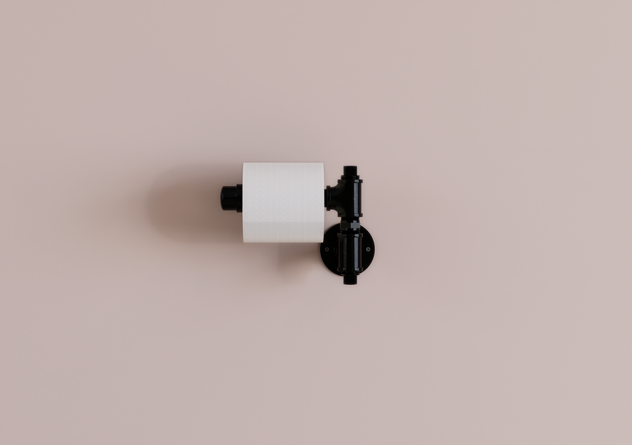 Industrial Pipe Single Toilet Paper Holder (D38)