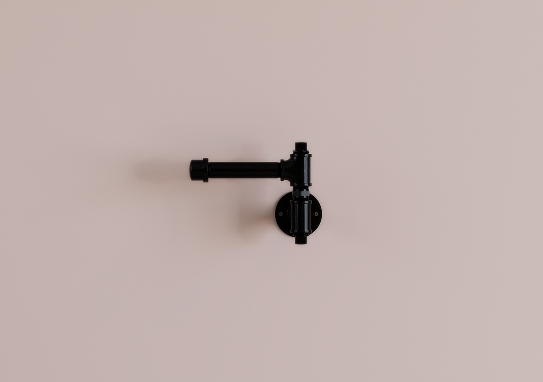 Industrial Pipe Single Toilet Paper Holder (D38)