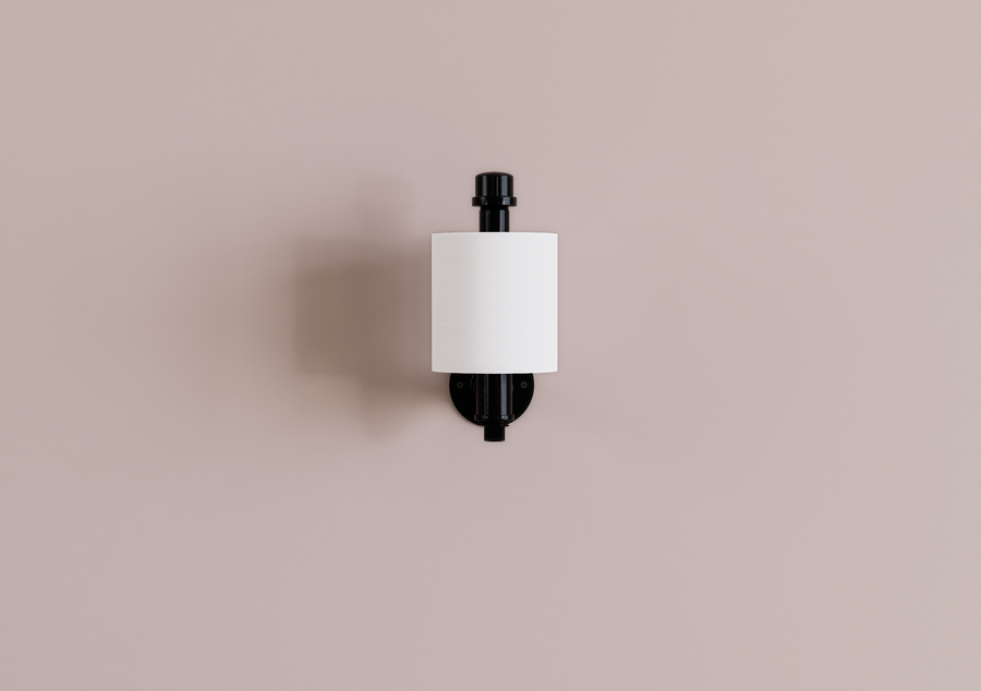 Industrial Vertical Pipe Toilet Paper Holder (D117)
