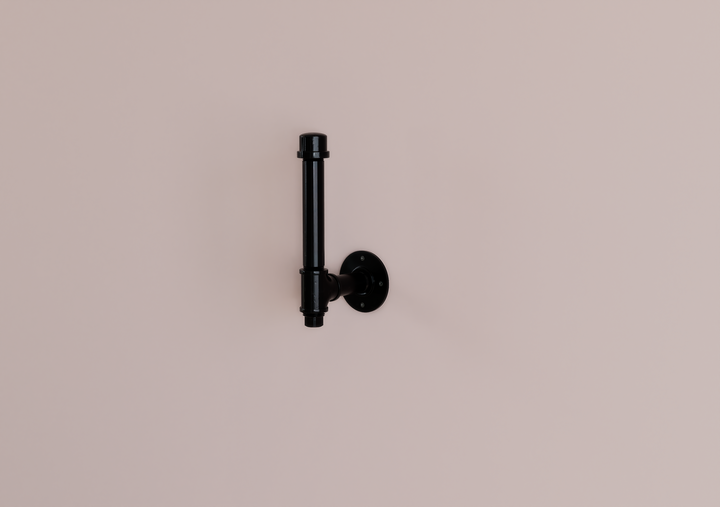 Industrial Vertical Pipe Toilet Paper Holder (D117)