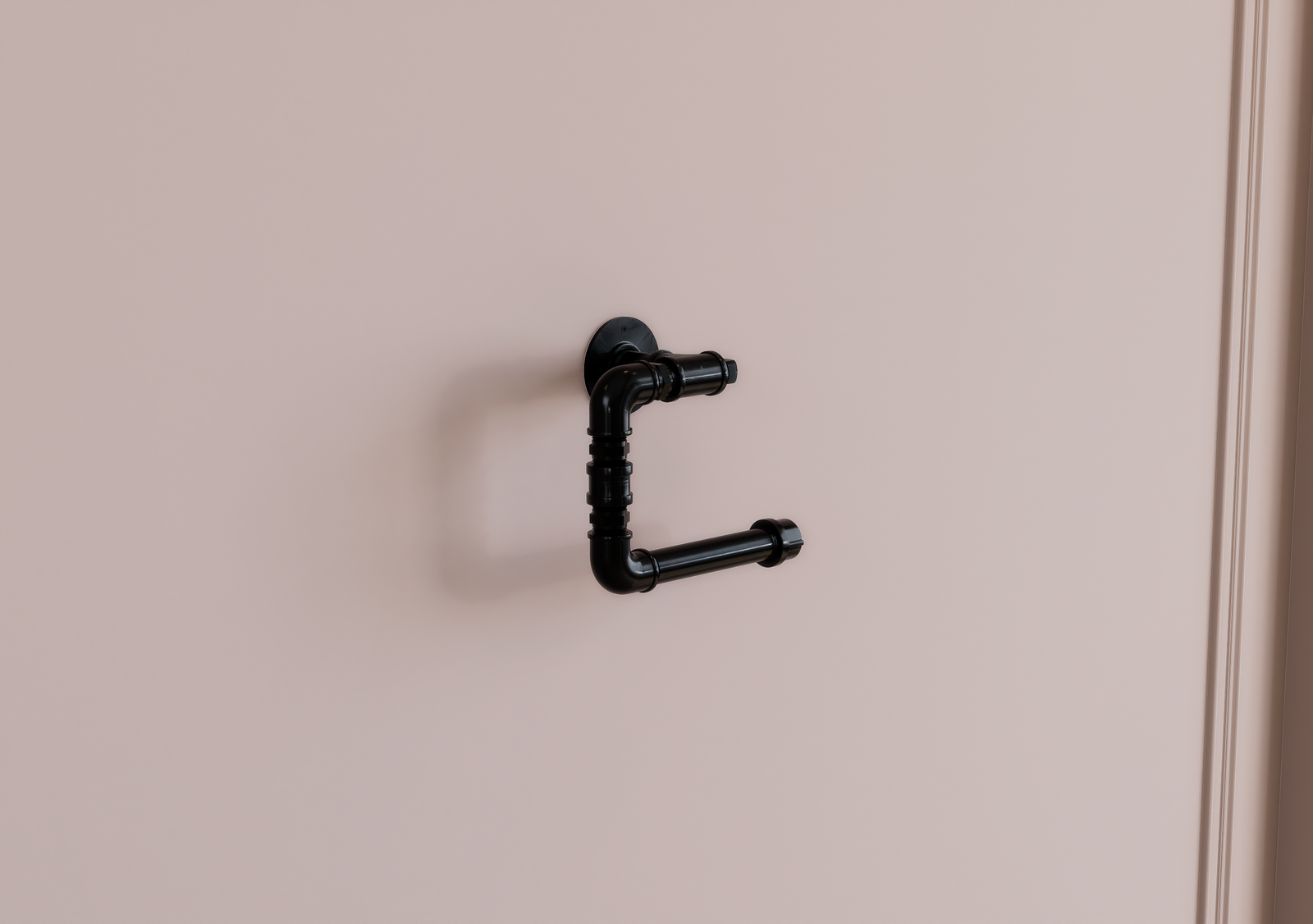 Rustic Industrial Pipe Toilet Paper Holder (D156)