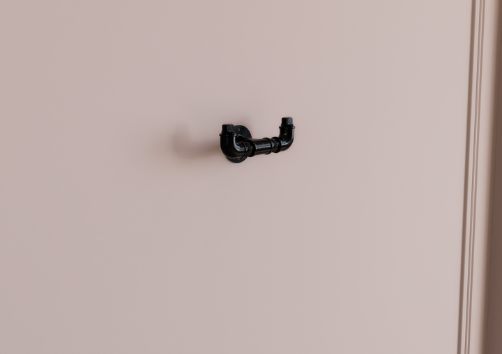 Rustic Dual Pipe Wall Hook (D123)