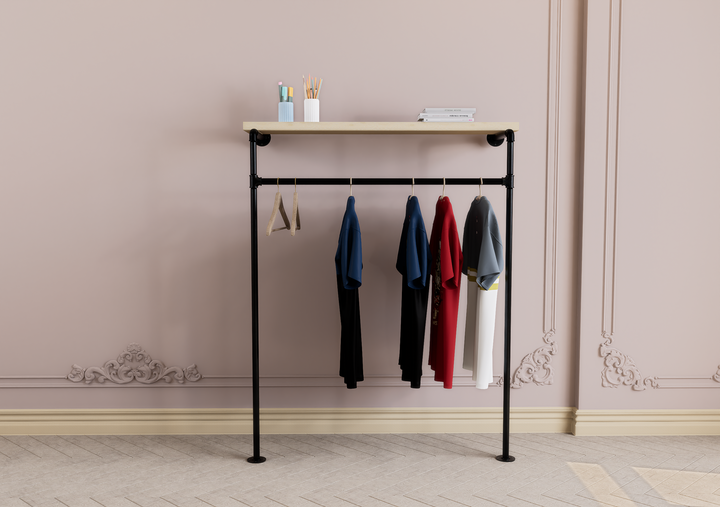 Curved Open-Front Garment Rail (D99)