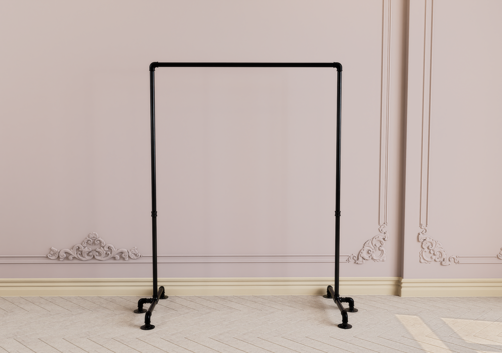 Industrial Freestanding Clothes Rack (D42)