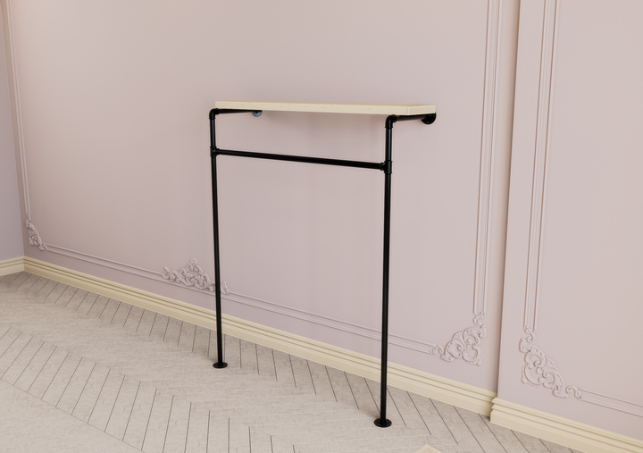 Curved Open-Front Garment Rail (D99)