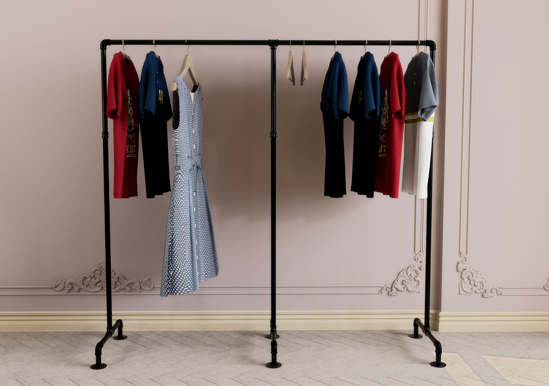 Double Garment Rack Freestanding (D124)