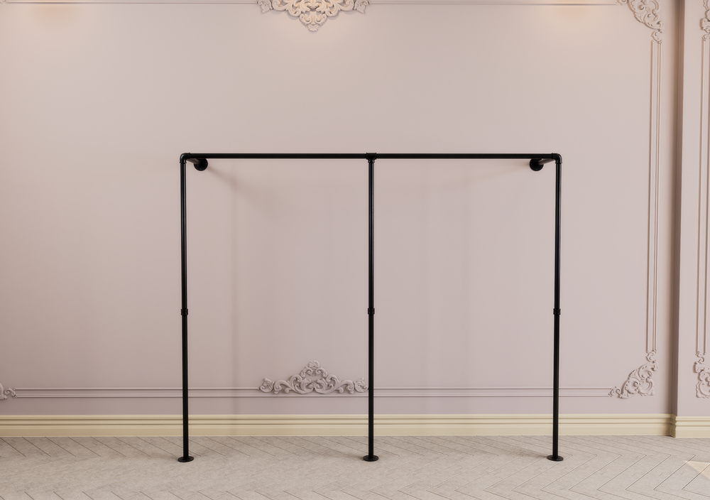 Double Wall & Floor Mounted Clothes Rack (D127)