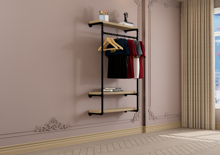 Wall Mounted Wardrobe Rack Frame (1082)