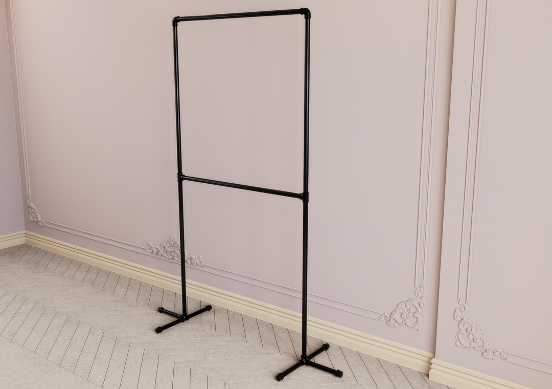 Vertical Double-Tier Clothes Rack (D126)
