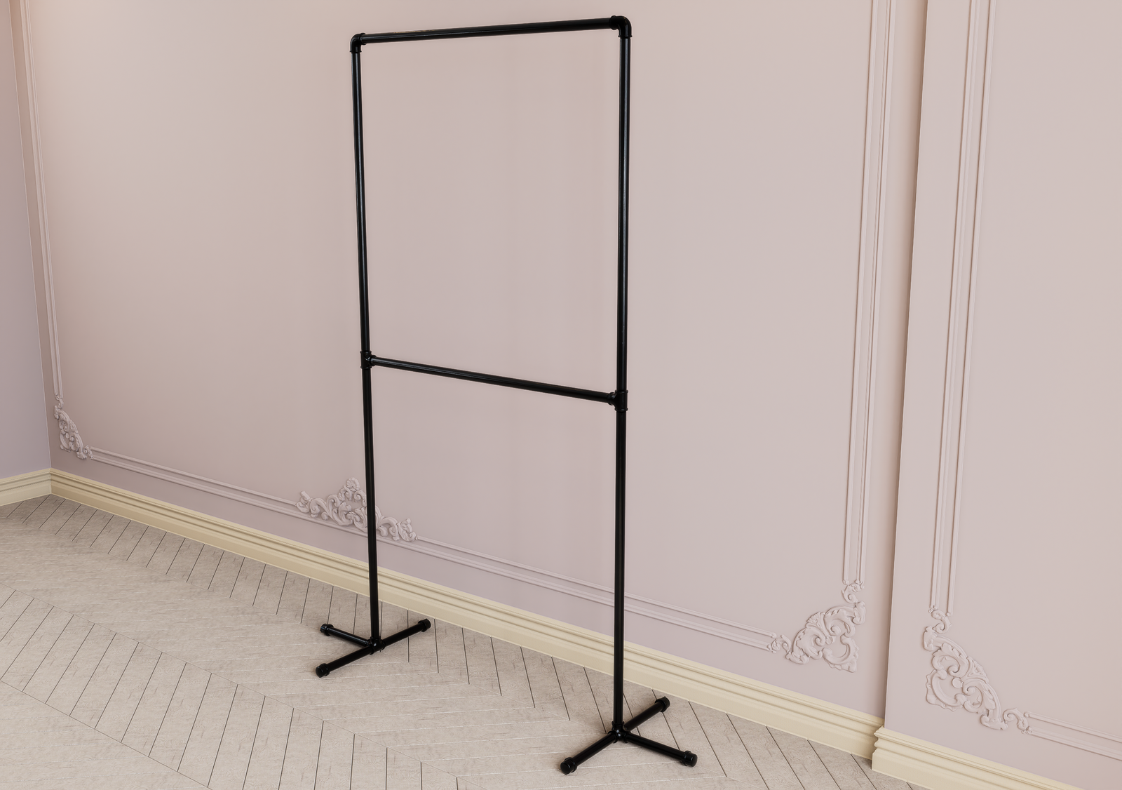 Vertical Double-Tier Clothes Rack (D126)