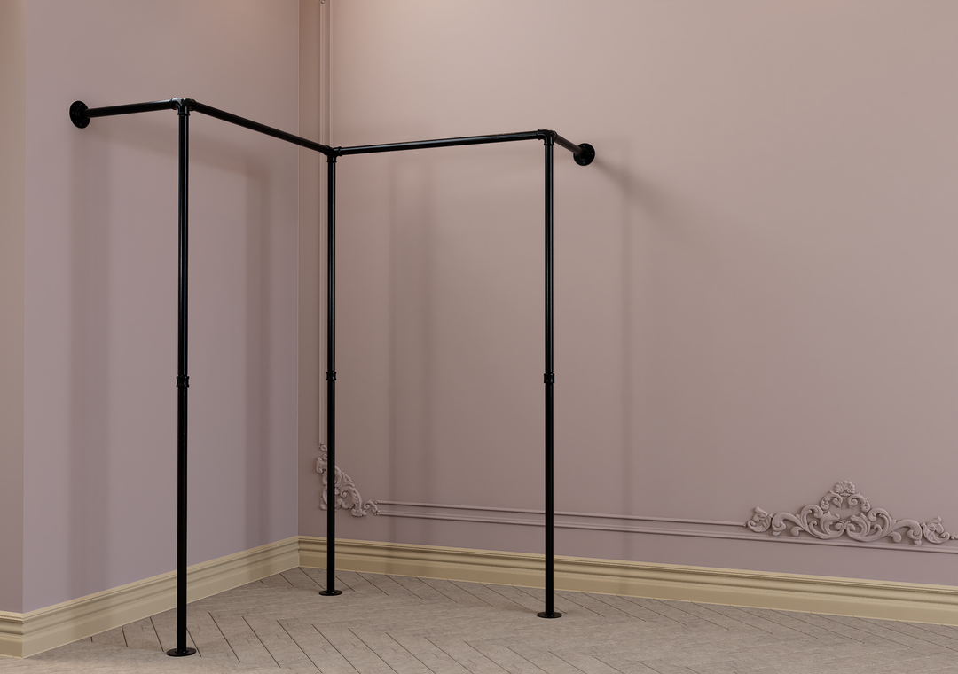 Corner Wall Mounted Clothes Rack (D128)