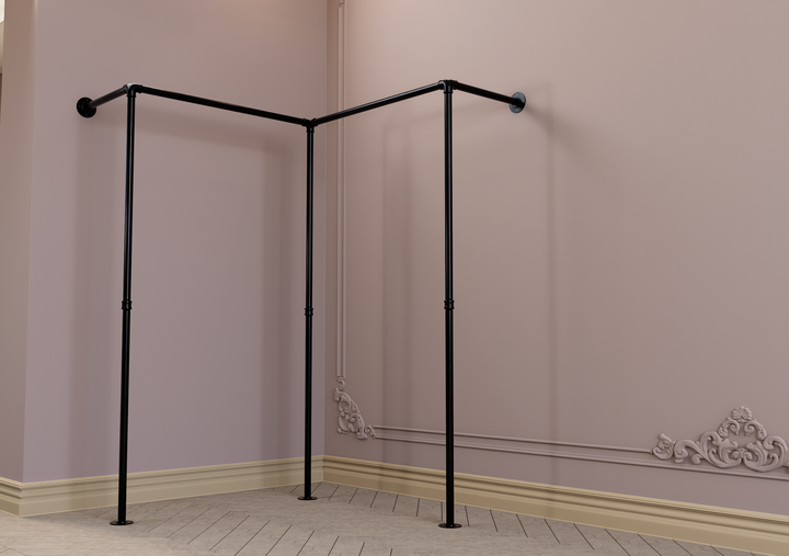 Corner Wall Mounted Clothes Rack (D128)
