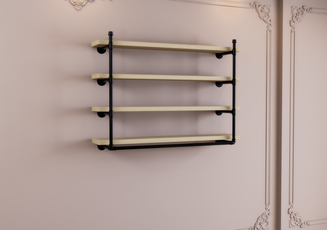 Minimalist Quad Shelf Bracket (D133)