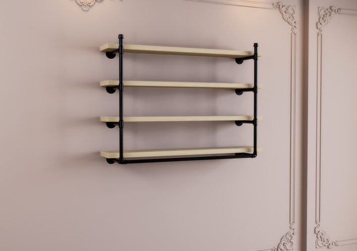 Minimalist Quad Shelf Bracket (D133)