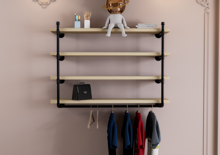 Minimalist Quad Shelf Bracket (D133)