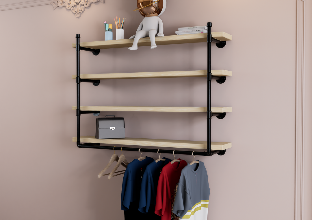 Minimalist Quad Shelf Bracket (D133)