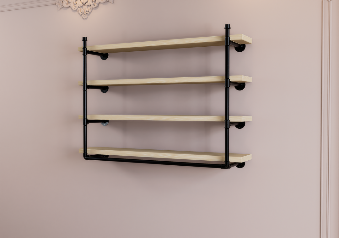 Minimalist Quad Shelf Bracket (D133)