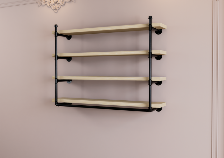 Minimalist Quad Shelf Bracket (D133)