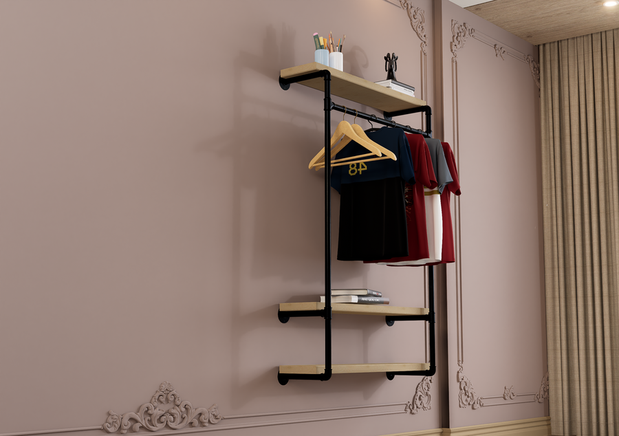 Wall Mounted Wardrobe Rack Frame (1082)
