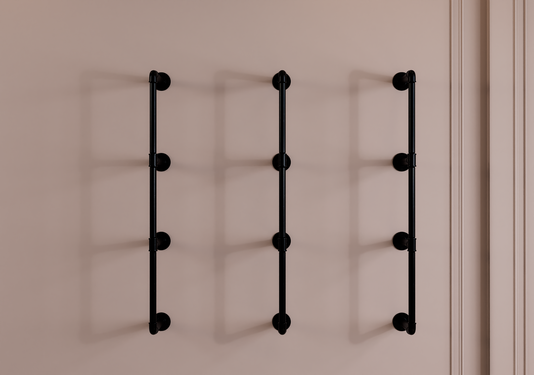 4-Tier Industrial Shelving Brackets Set of 3 (182)