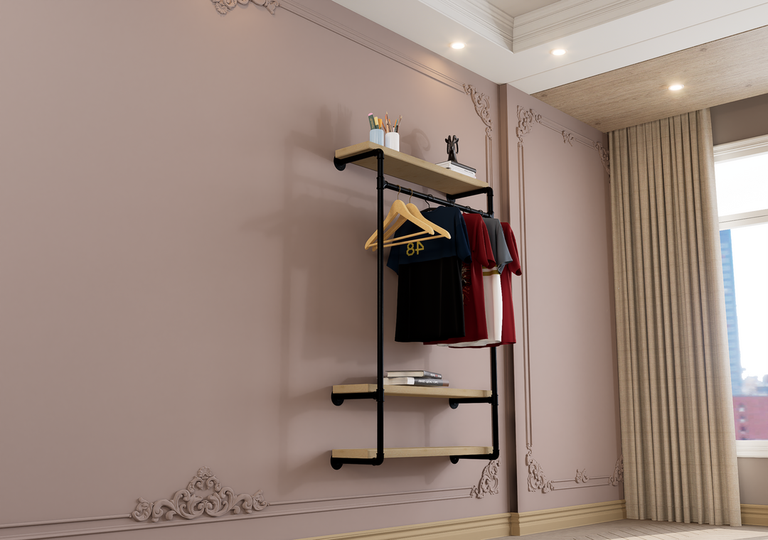 Wall Mounted Wardrobe Rack Frame (1082)