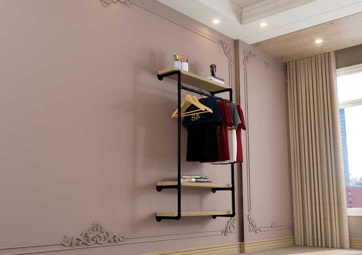 Wall Mounted Wardrobe Rack Frame (1082)