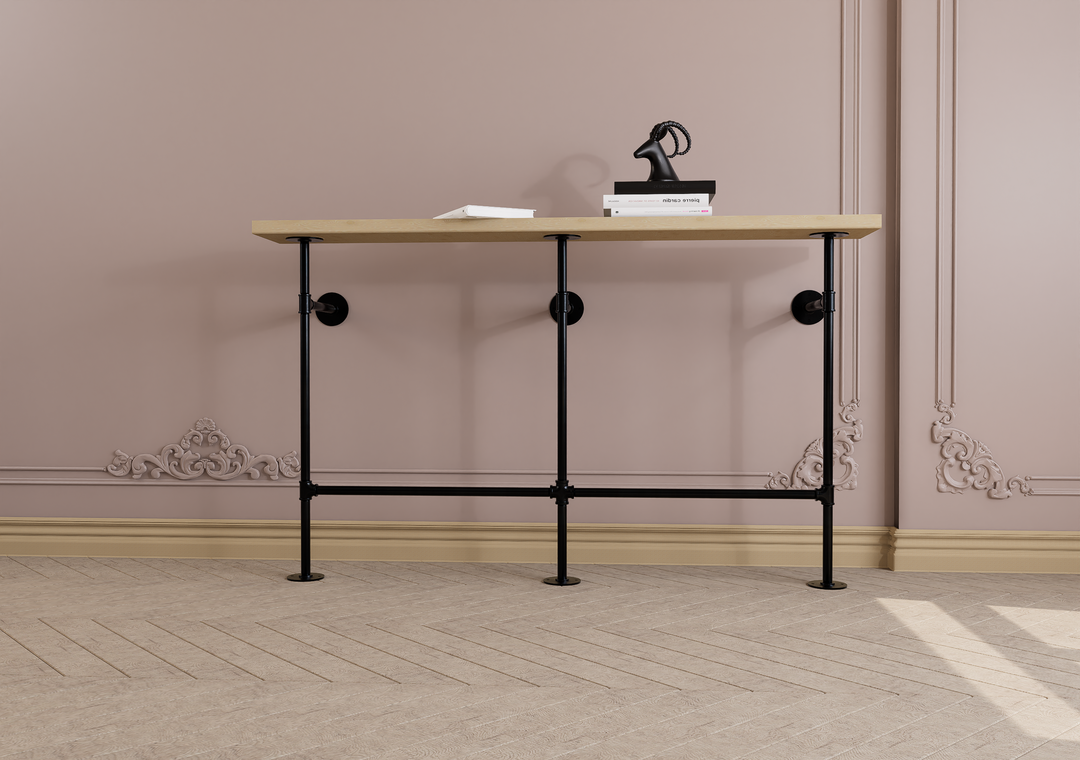 Slim Wall and Floor Mounted Hallway Table (329)