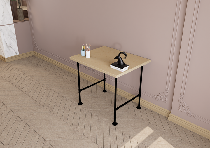 Minimalist Black Steel Table Legs Set of 2 (4894)