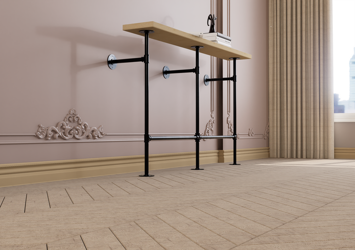Slim Wall and Floor Mounted Hallway Table (329)