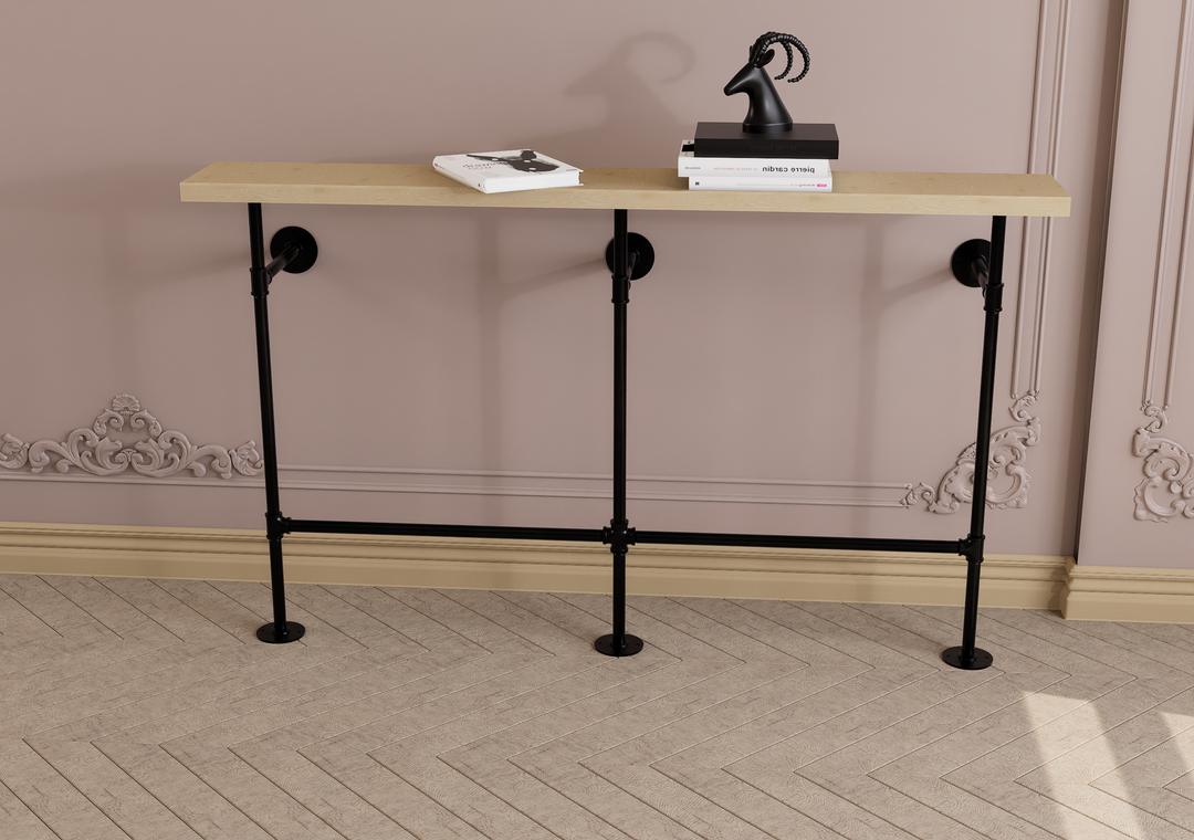 Slim Wall and Floor Mounted Hallway Table (329)