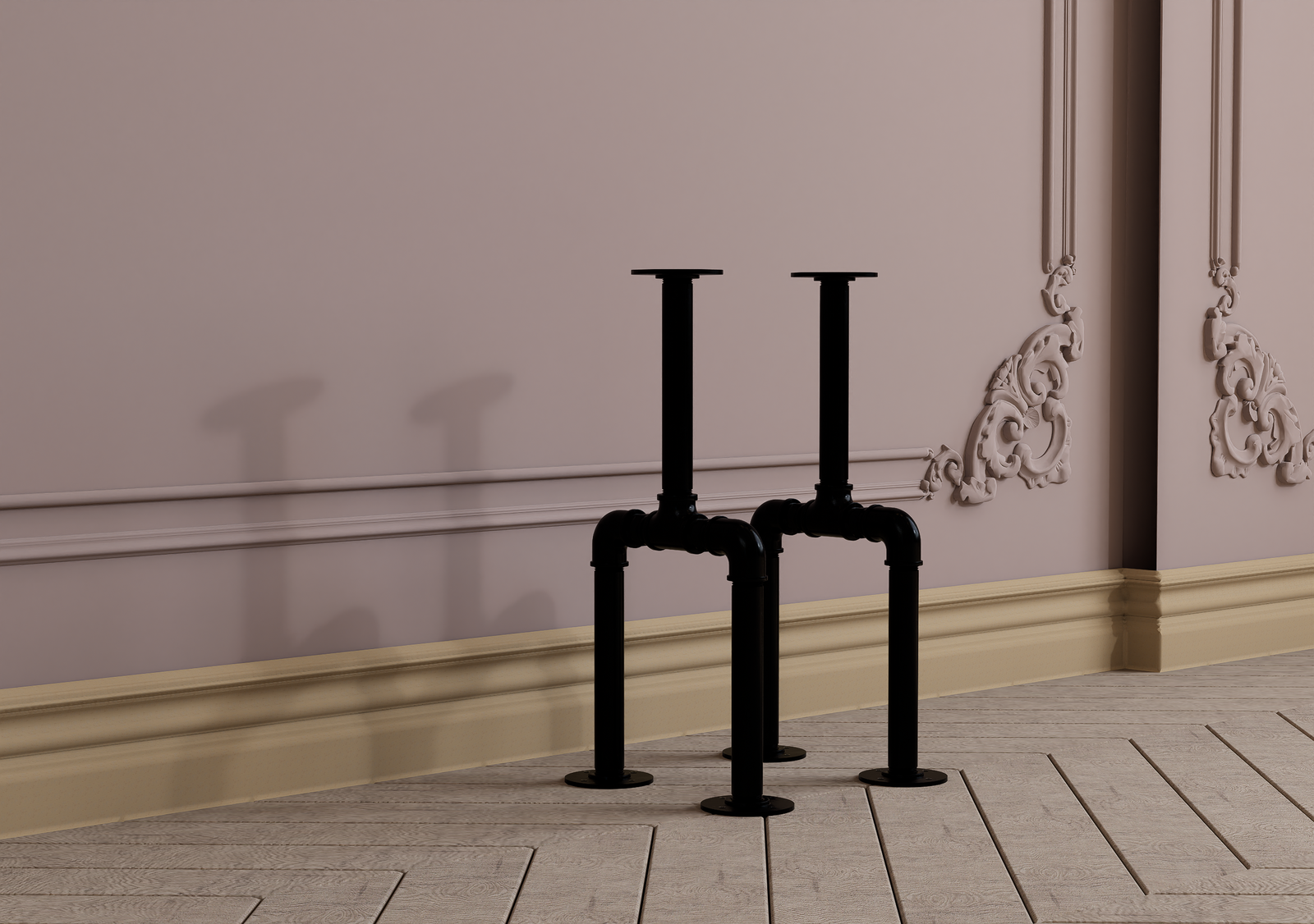 Upside Down Y Steel Table Legs Set of 2 (812)