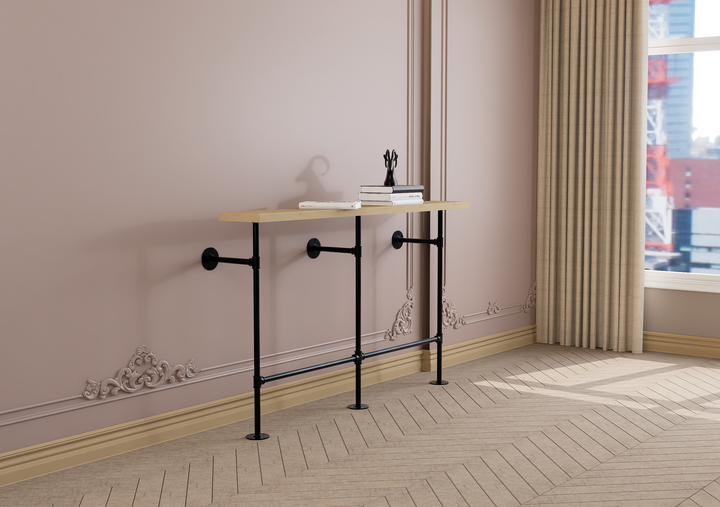 Slim Wall and Floor Mounted Hallway Table (329)