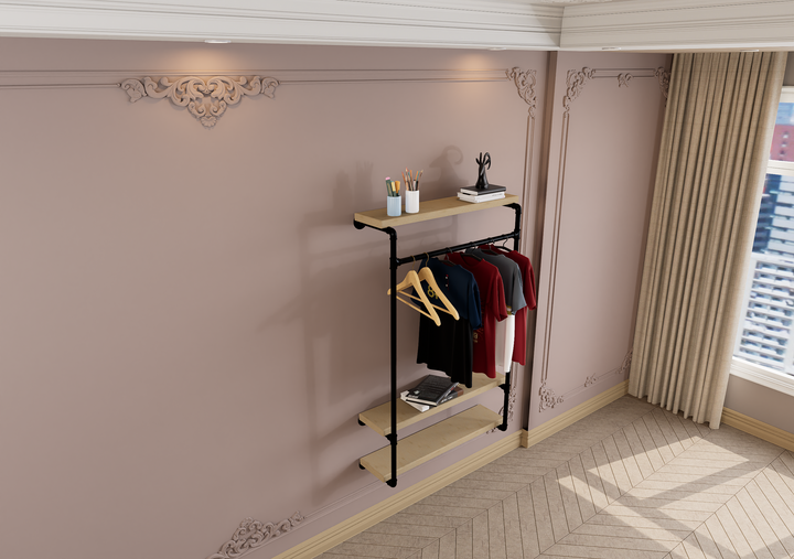 Wall Mounted Wardrobe Rack Frame (1082)