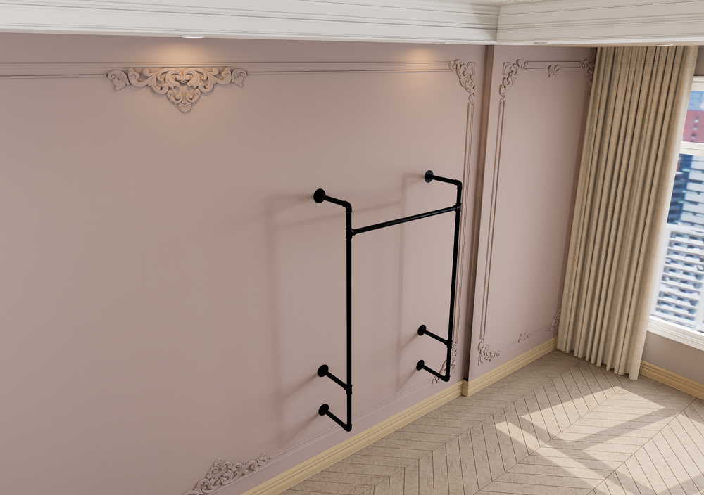 Wall Mounted Wardrobe Rack Frame (1082)