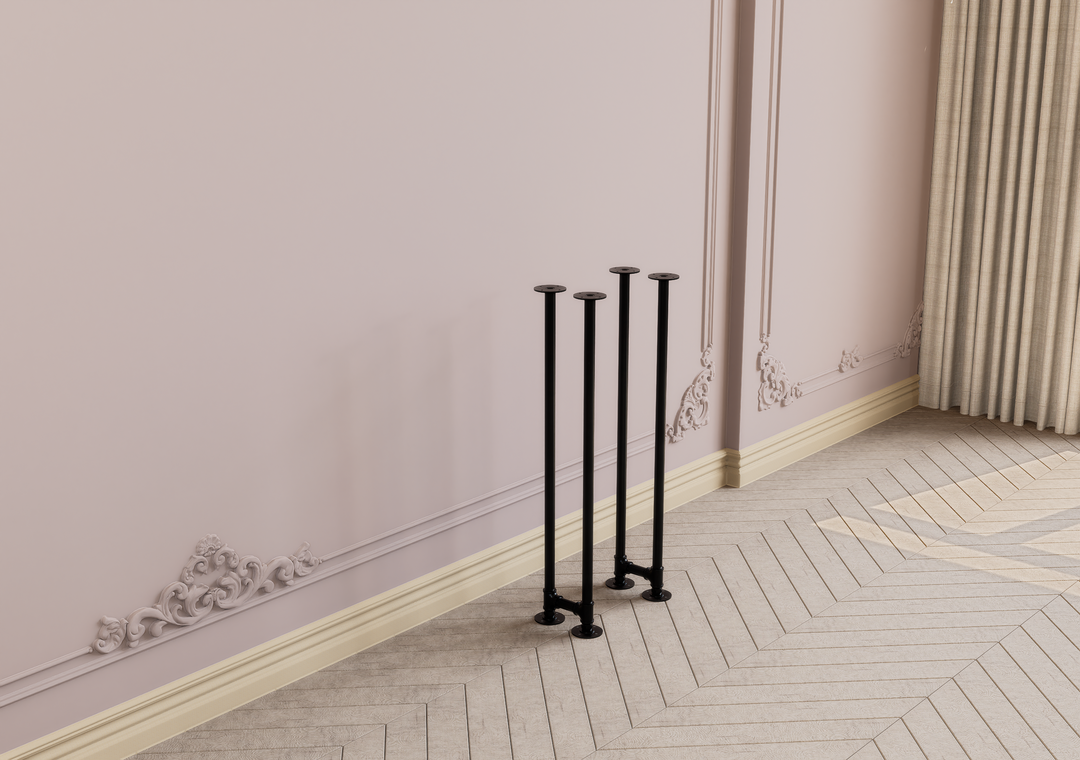 DIY Modern Black Iron Minimalist Base for Console (D120)