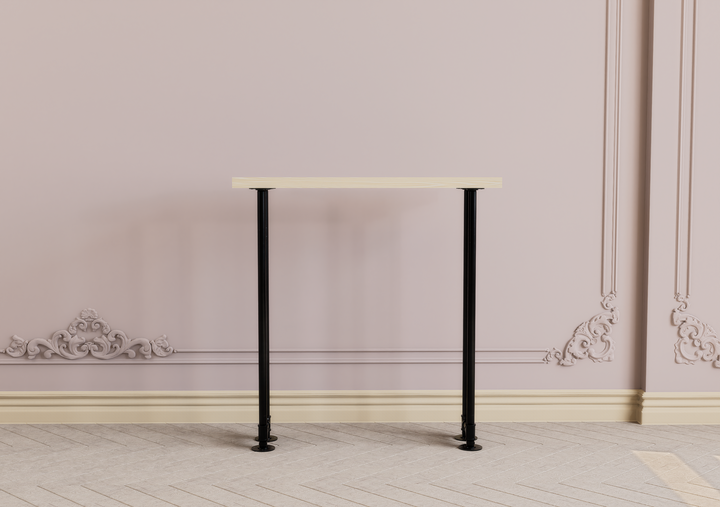 DIY Modern Black Iron Minimalist Base for Console (D120)