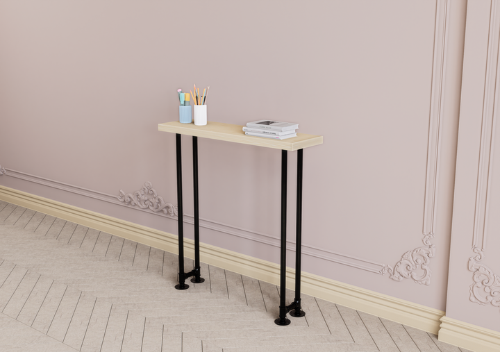 DIY Modern Black Iron Minimalist Base for Console (D120)